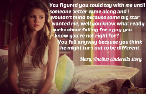 From the movie, Another cinderella story