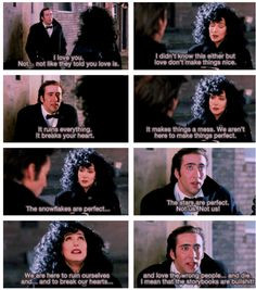 love you, Loretta ~ Moonstruck (1989) ~ Movie Quotes #amusementphile