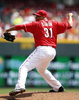 Apr 12, 2014; Cincinnati, OH, USA; Cincinnati Reds starting pitcher ...