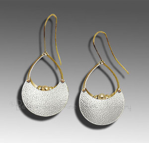 Gold and Silver Earrings