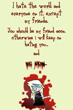 Hate The World Quotes http://jairudesu.deviantart.com/art/I-Hate-the ...