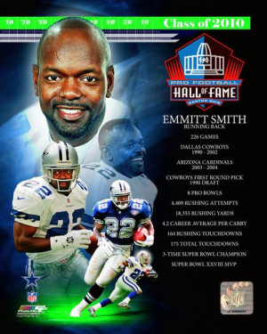 Emmitt Smith Class Of 2010 HOF Composite; Pictures of Emmitt Smith ...