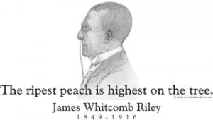 ThinkerShirts.com presents James Whitcomb Riley and his famous quote ...