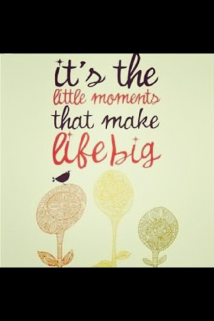 The small things ️ #quote - for finger painting project!