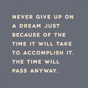 Quotes About Never Giving Up On Your Dreams