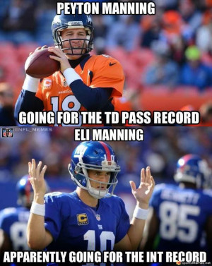 SportsMemes.net > Football Memes > Mannings in Record Books