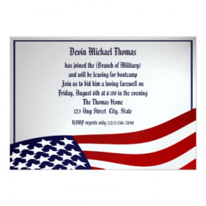 Learn more about these Military Going Away Party Invitations