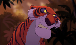 Shere Khan in The Jungle Book 2 after Lucky teases him.