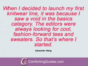 Alexander Wang Quotations