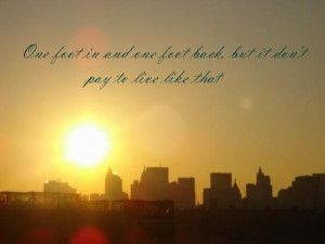 Avett Brothers quote over pic of NY from our 2008 trip.