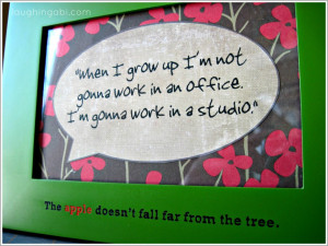 Quotes On Picture Frames Gallery: Green Frame With Quote When I Grow ...