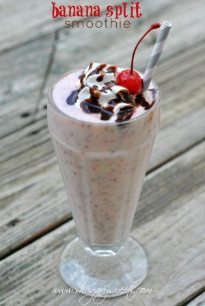 Banana Split Smoothie: indulge in a delicious, healthy treat that wont ...