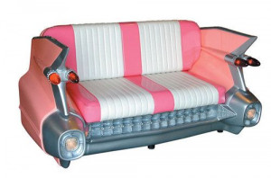 59 Cadillac Car Couch - Pink: Cars Couch, Sofas Pink, Pink Cadillac ...