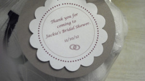 Results for Bridal Shower Favor Tag Sayings.