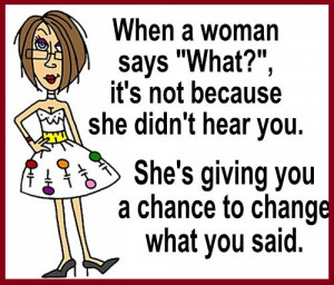 When A Woman Says 