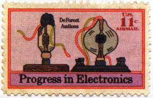 ... stamp issued in 1973 to mark the centenary of Lee de Forest's birth