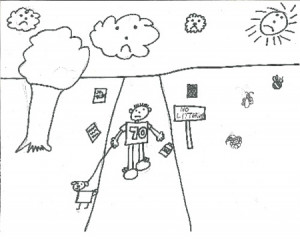 ... winners of the 2012 Quit the Littering Coloring Calendar Contest