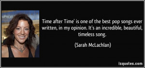 Time after Time' is one of the best pop songs ever written, in my ...
