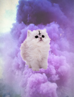 pastel # pastel goth # cat # pastel cat # cross # religion ...