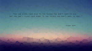 Summer Love Quotes Depp quote you can't close