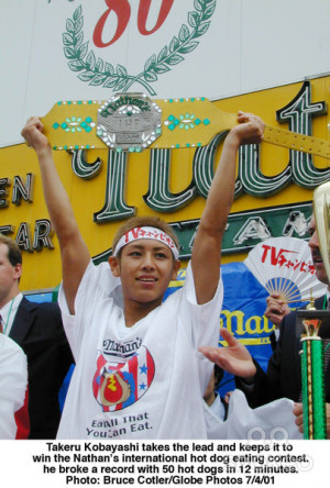 Takeru Kobayashi Hot Dogs