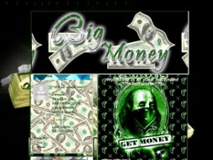 Gangsta Money - Gettin Money MySpace Layout Preview