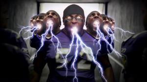 Ray Lewis, Old Spice, lightning