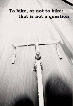 to bike or not to bike that is not a question