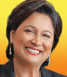 Mrs. Kamla Persad-Bissessar, Leader of the Opposition, Trinidad ...