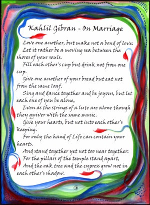 Marriage Mag Kahlil Gibran