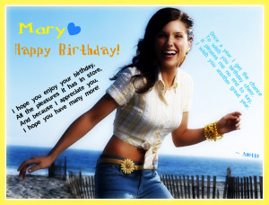 One Tree Hill Happy Birthday Mary (sophialover)!