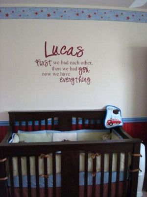 Custom Personalized Nursery Room Wall Quote Baby
