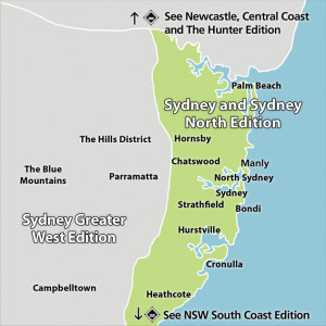 SYDNEY AUSTRALIA MAP SUBURBS