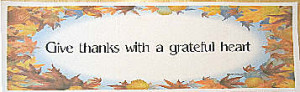 Give Thanks With a Grateful Heart Banner