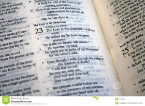 Stock Photos: Psalm 23 Bible verse