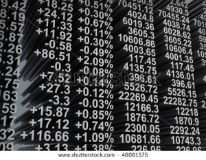 stock-photo-share-prices-quoted-real-time-quotes-at-the-stock-exchange ...