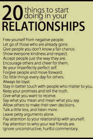 Relationships matters.