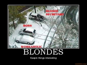 Dumb blonde joke of the day #2