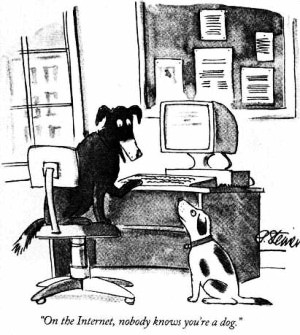 Peter Steiner's cartoon, as published in The New Yorker