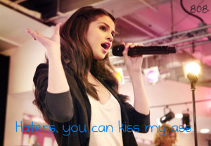 caption picture, fake, funny, selena gomez, teen quotes