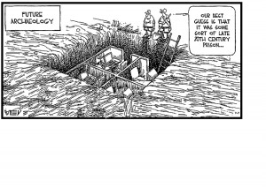 The Far Side has the best archaeology/anthropology comics.Pretty much ...