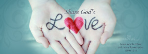 Share God's Love Facebook Cover