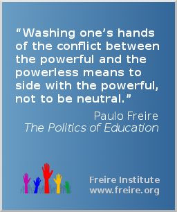 Quote from The Politics of Education