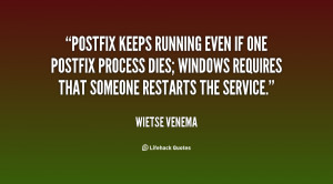 Postfix keeps running even if one Postfix process dies; Windows ...