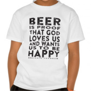 ben franklin quote on beer and god bumper sticker