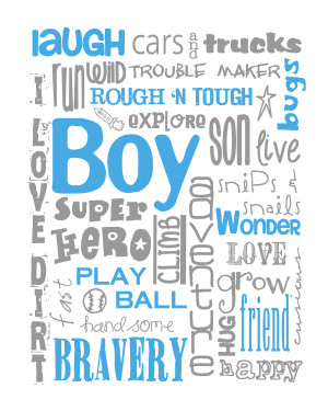 New Baby Boy Quotes All boy subway art for nursery