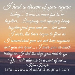 Had A Dream Of You Again Today..