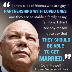 Colin Powell 39 s Quote About Gay Marriage Is Chock Full Of Common ...