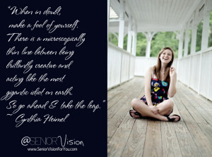 ... Quotes And Sayings: Every Senior Has A Vision On Her Life School Quote