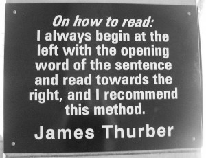 Charlotte Library Quotes _ James Thurber by trythesky, via Flickr